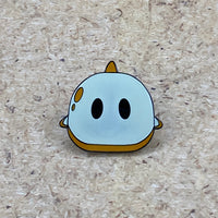 Ned the Ghost Enamel Pin (Front Facing)